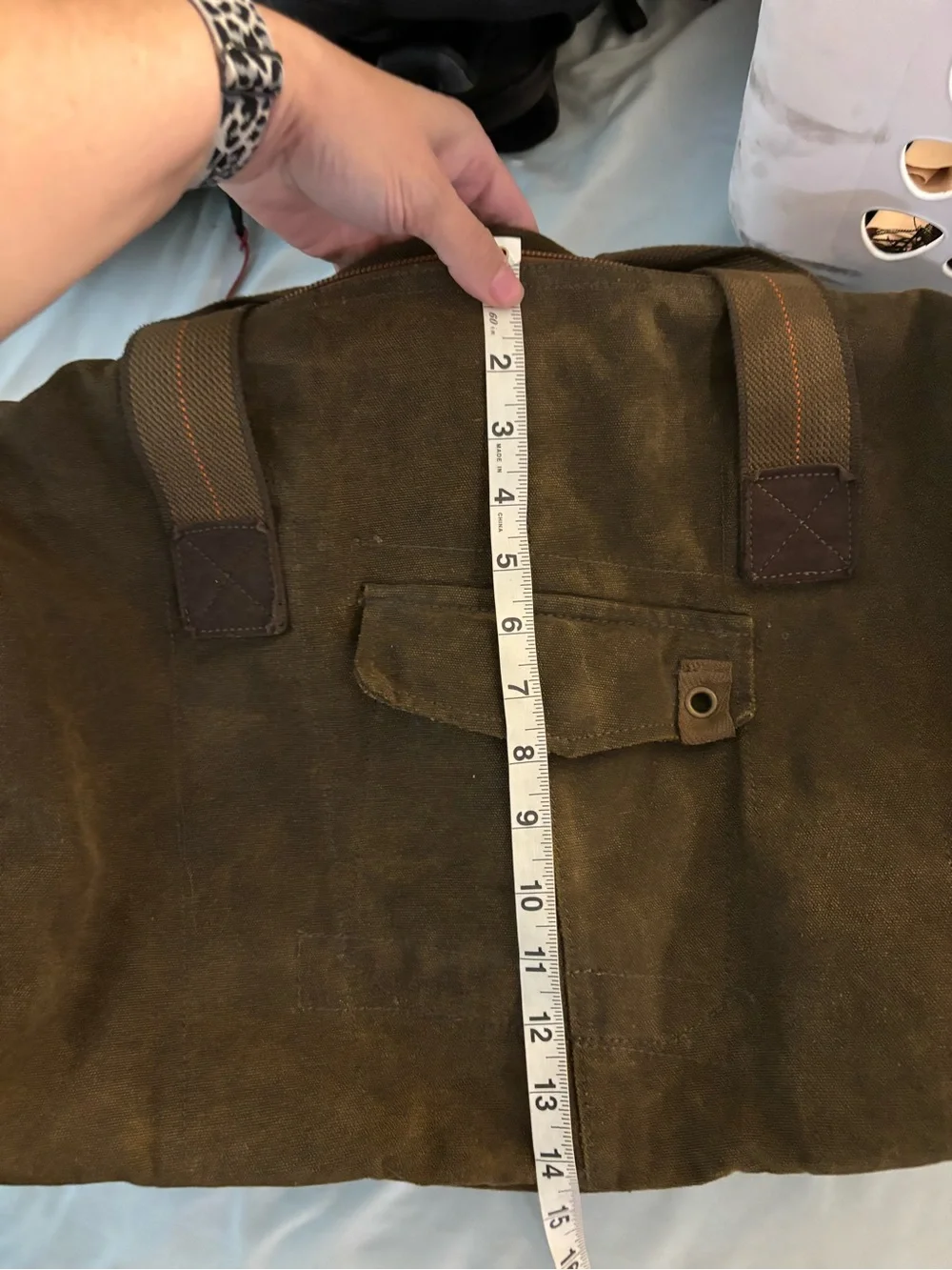 Bed Stu Vic Duffel Bag Canvas Military Utility Rugged Travel Carry On XL Unisex